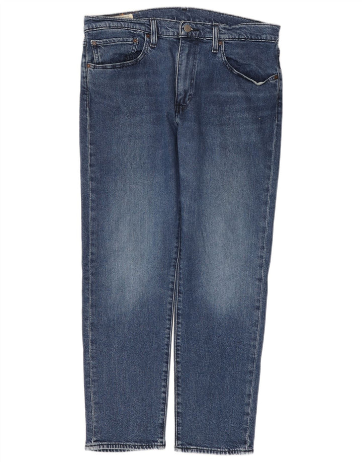 LEVI'S Herre 502 tilspidsede jeans W34 L30 Blå Bomuld