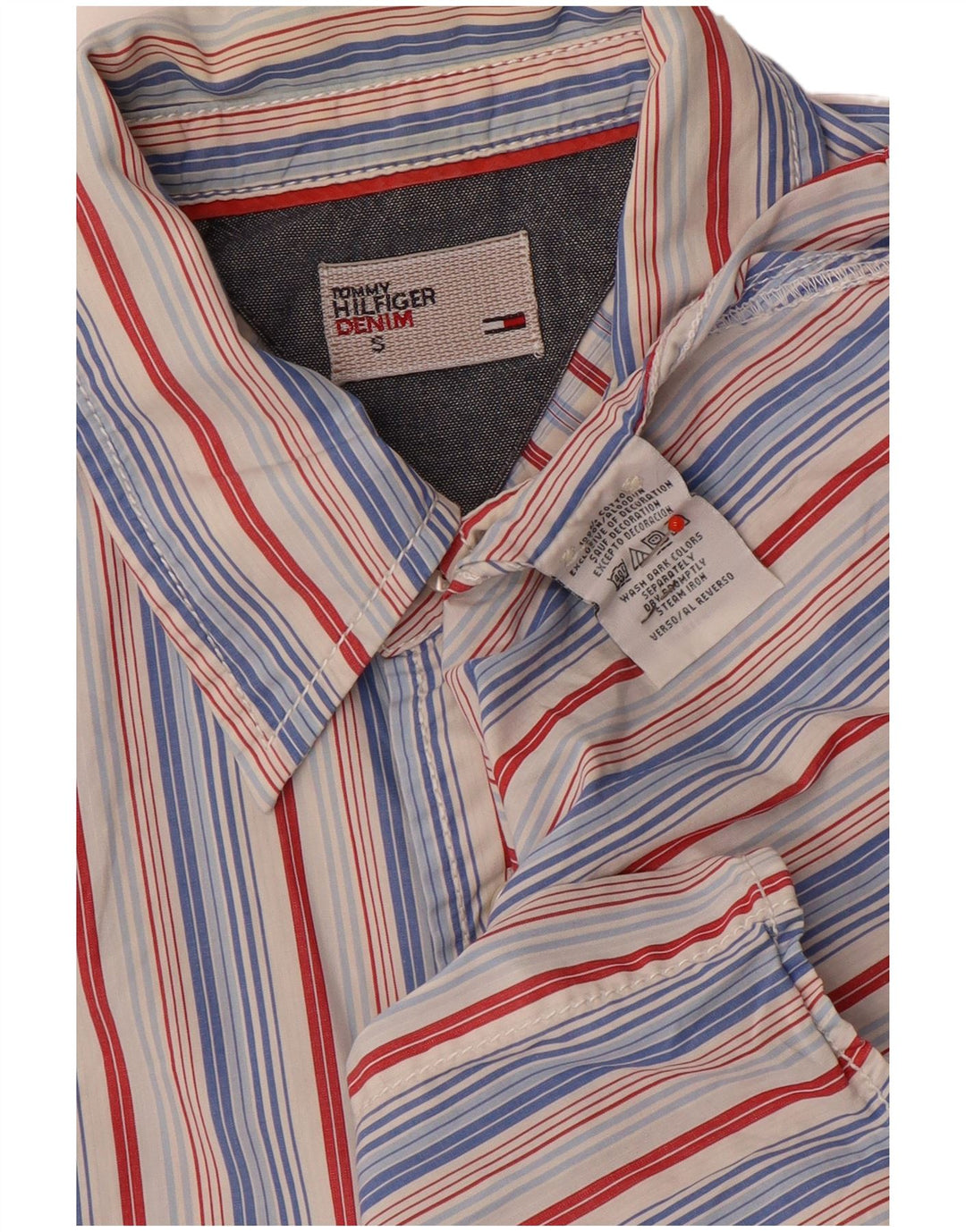 Tommy Hilfiger Herreskjorte Lille flerfarvet stribet bomuld