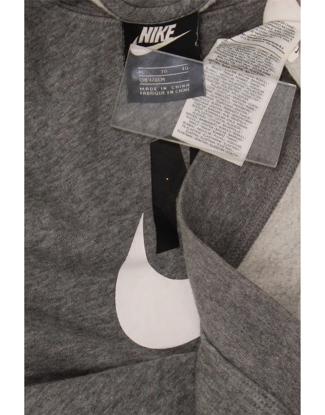 Nike Boys Graphic Sweatshirt Jumper 13-14 år XL Grå Bomuld