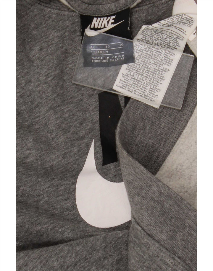 Nike Boys Graphic Sweatshirt Jumper 13-14 år XL Grå Bomuld