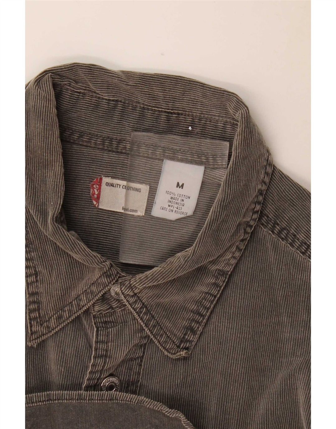 Levi's Herre fløjlsskjorte mellemgrå