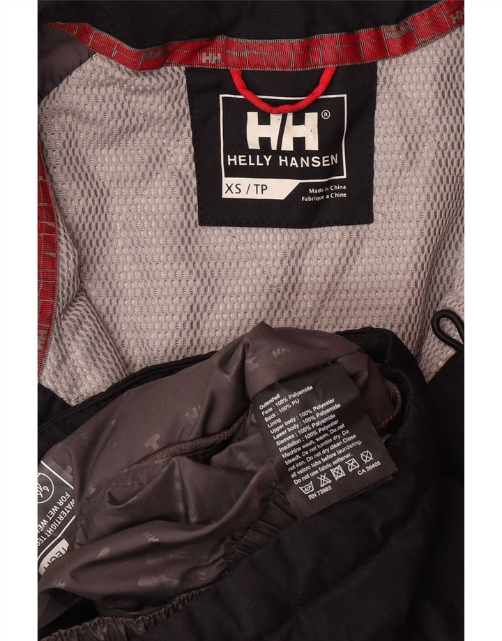 HELLY HANSEN Herre Grafisk Windbreaker Jacket UK 34 XS Sort Colourblock