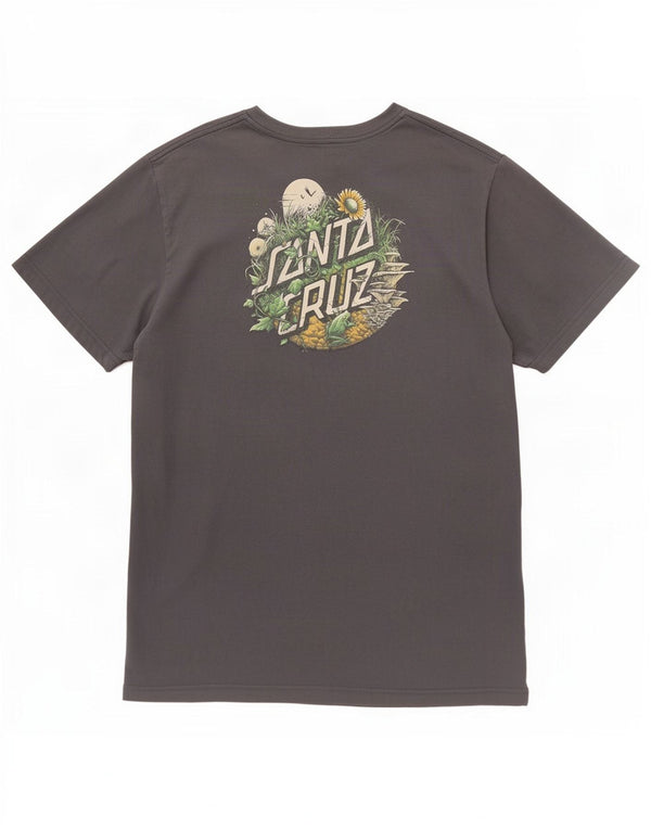 Santa Cruz Herre Grafisk T-Shirt Top 2XL Blå Bomuld