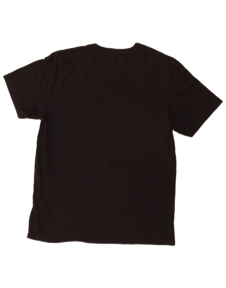 Hugo Boss Herre T-Shirt Top Medium Sort Bomuld