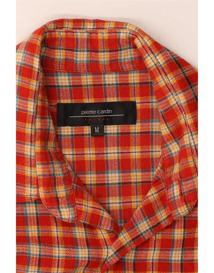 Pierre Cardin Herre Flanelskjorte Medium Rød Plaid