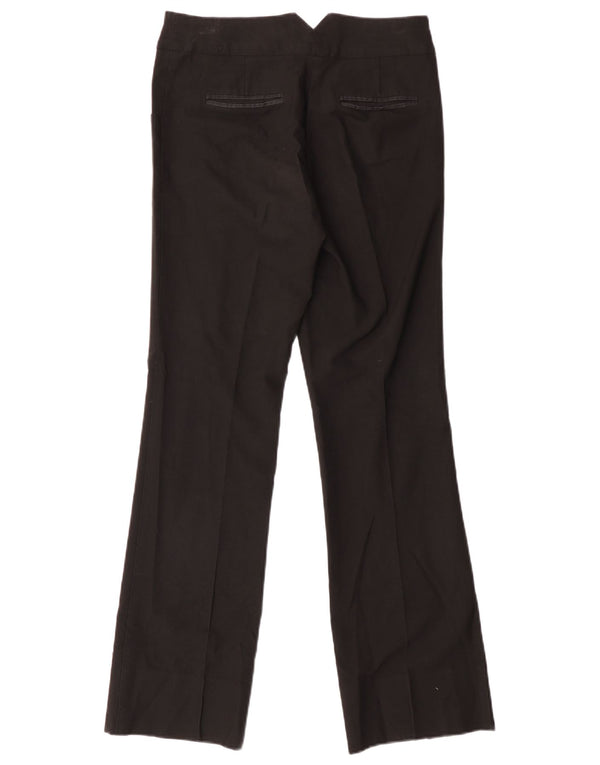 Topshop Womens Bootcut Suit Trousers UK 6 XS W28 L30 Black