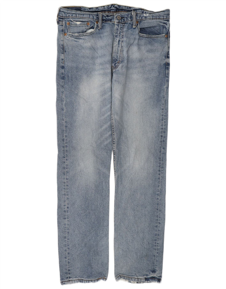 Levi's Herre 513 Slim Straight Jeans W34 L32 Blå Bomuld