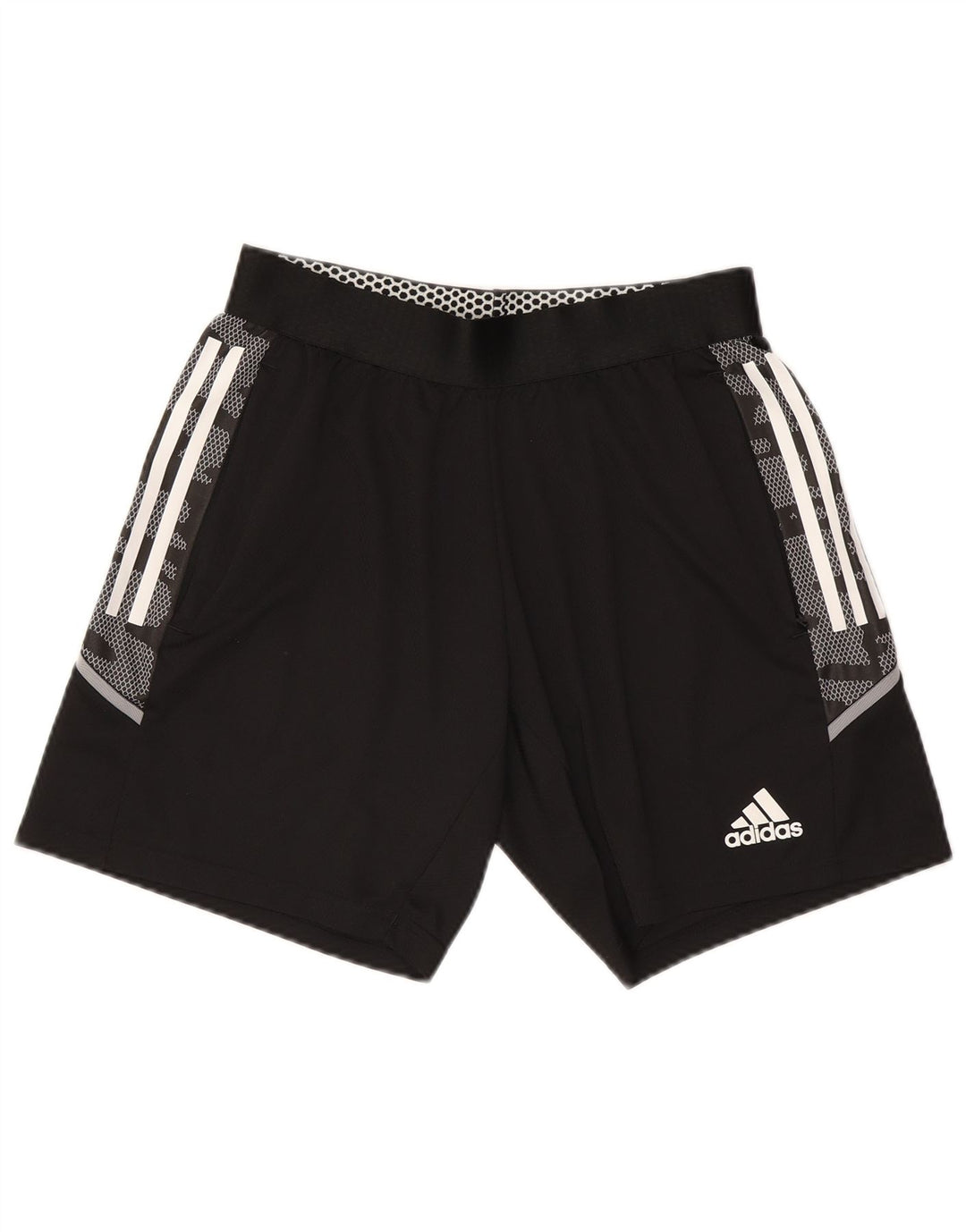 Adidas Herre Sportshorts Medium Sort Camouflage Polyester