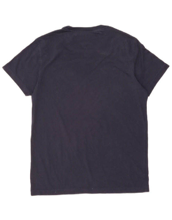 Tommy Hilfiger Dame T-Shirt Top UK 14 Medium Navy Blue Bomuld