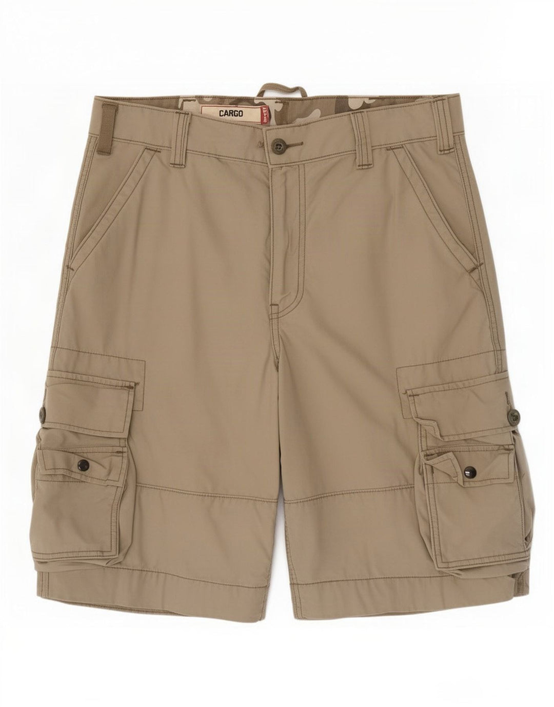 Levi's Herre Cargo Shorts Medium W32 Khaki Bomuld