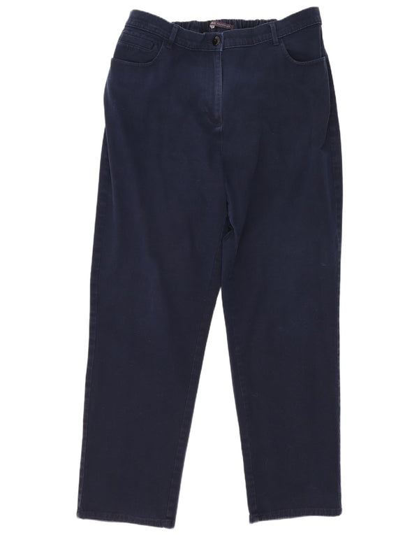 Marks & Spencer Dame tilspidsede fritidsbukser UK 20 2XL W36 L28 Marineblå