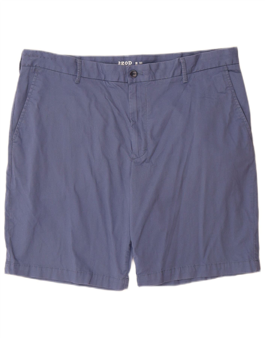 IZOD Herre Salt Water Chino Shorts W38 XL Blå Bomuld