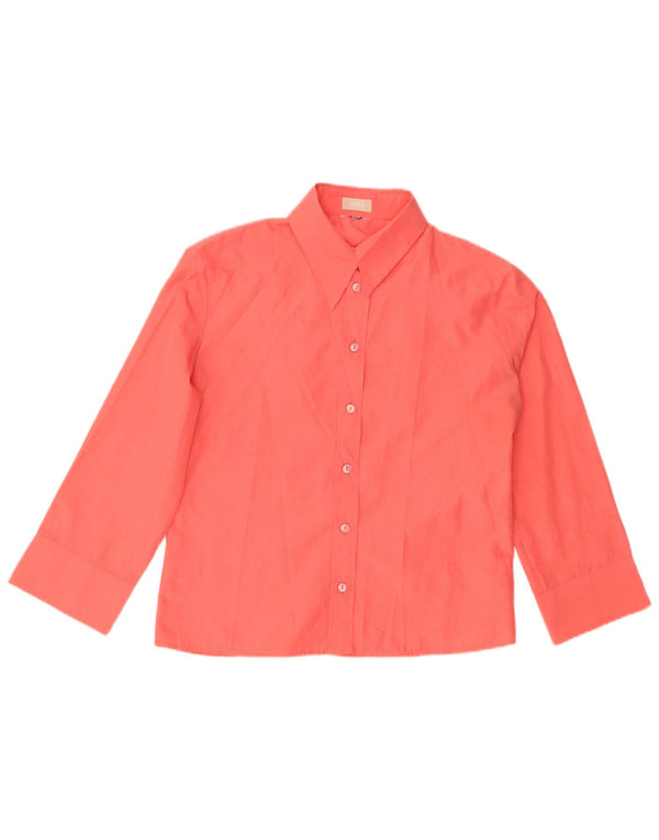Versace skjortebluse med 3/4 ærmer til kvinder UK 14 Medium Pink