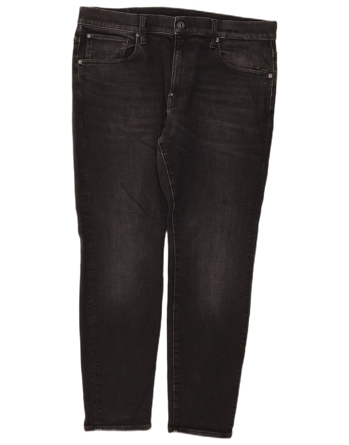 G-Star Slim Jeans til mænd W36 L30 Sort bomuld
