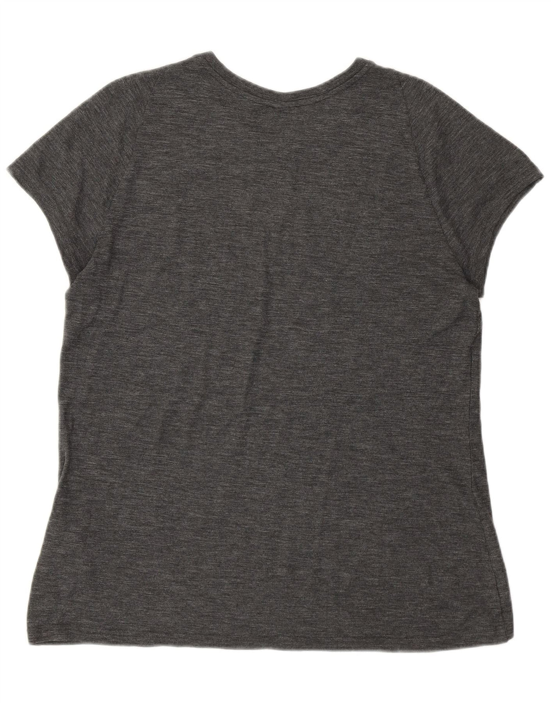 ADIDAS Womens Graphic T-Shirt Top UK 16/18 Large Grey Polyester