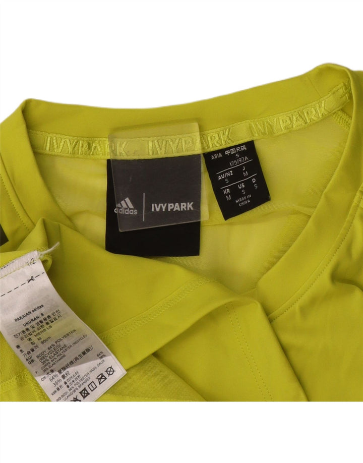 Adidas Herre Ivy Park Se Through Top Langærmet Lille Gul Polyester