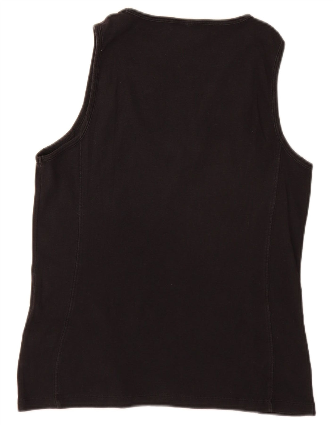 Champion Womens Heritage Fit Vest Top UK 14 Large Black Bomuld