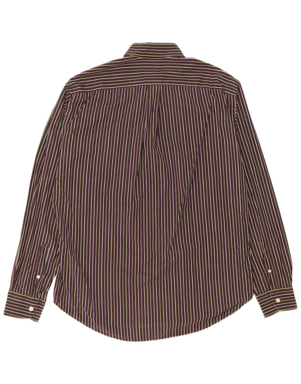 Harmont & Blaine herreskjorte XL Bourgogne stribet bomuld