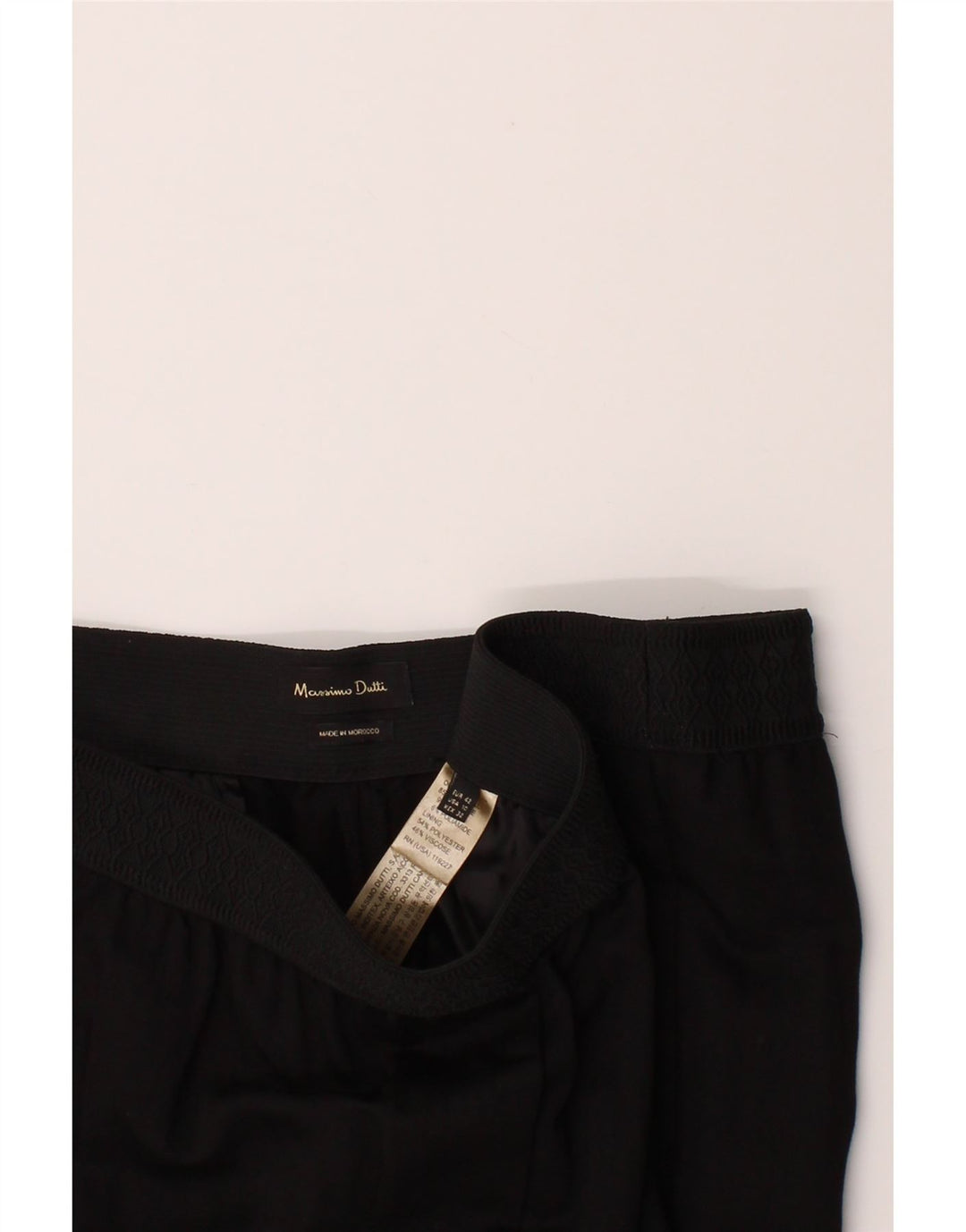 MASSIMO DUTTI Womens Tracksuit Trousers EU 42 Large Black Viscose Vintage Massimo Dutti and Second-Hand Massimo Dutti from Messina Hembry 