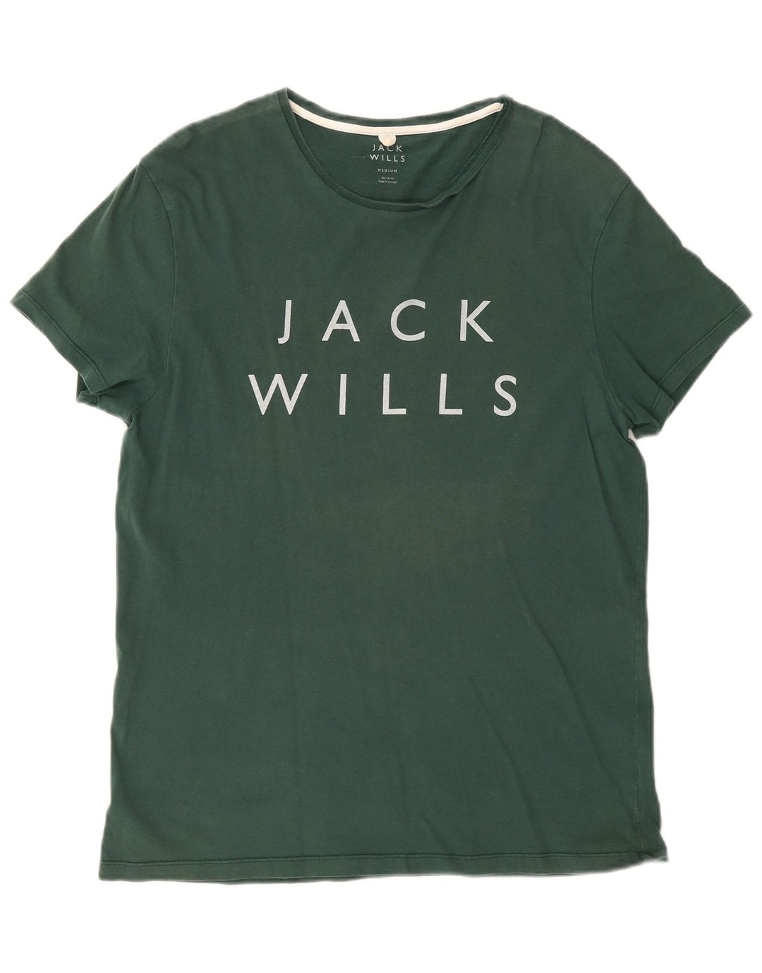 Jack Wills Herre grafisk T-shirt Top mellemgrøn bomuld