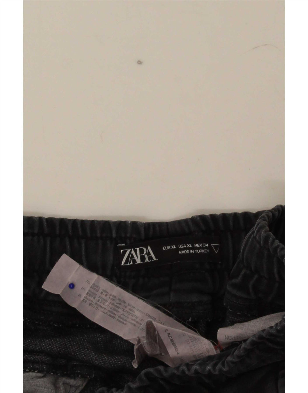 Zara Herre Chino Shorts XL W34 Grå Bomuld