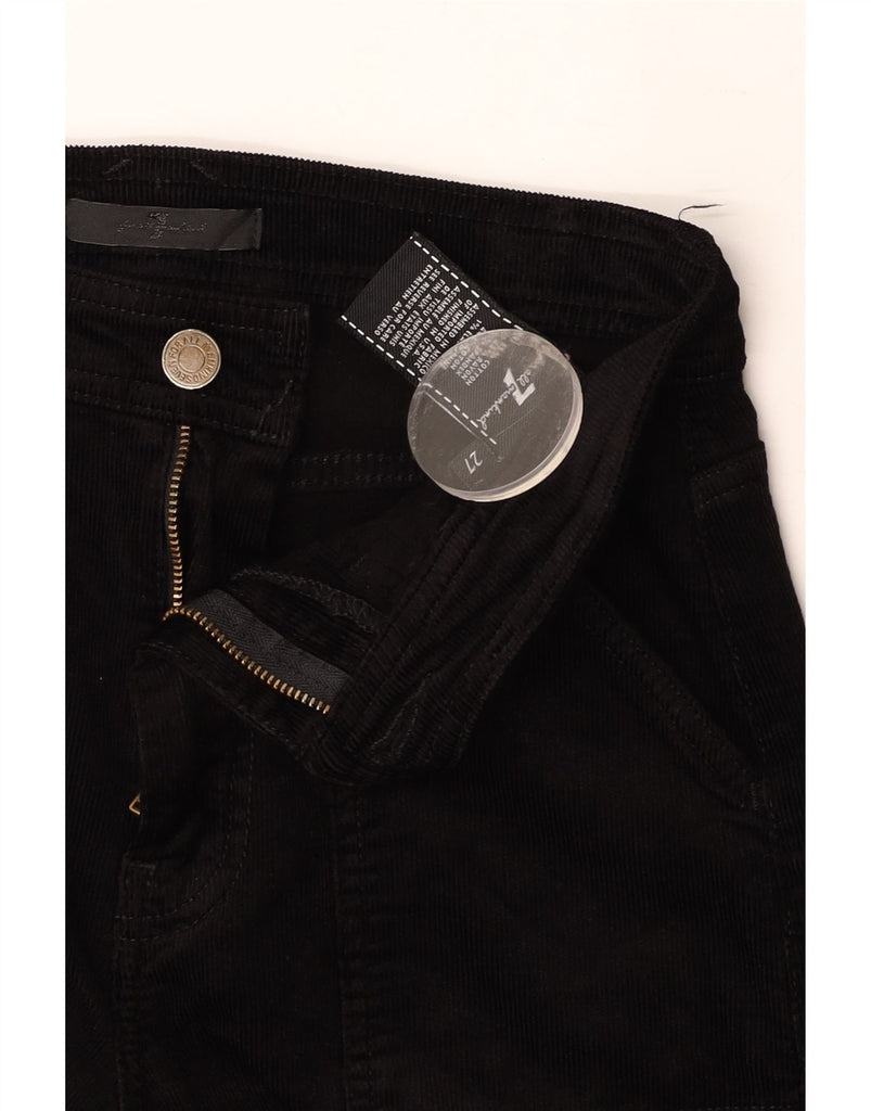 7 FOR ALL MANKIND Womens Straight Corduroy Trousers W27 L23 Black Cotton Vintage 7 For All Mankind and Second-Hand 7 For All Mankind from Messina Hembry 