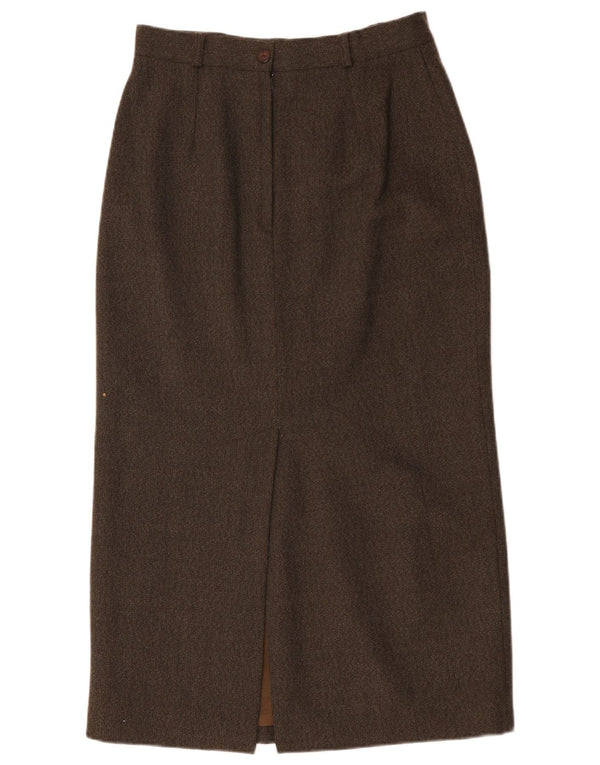 Endora Womens Maxi Skirt UK 14 Medium W30 Brown Wool
