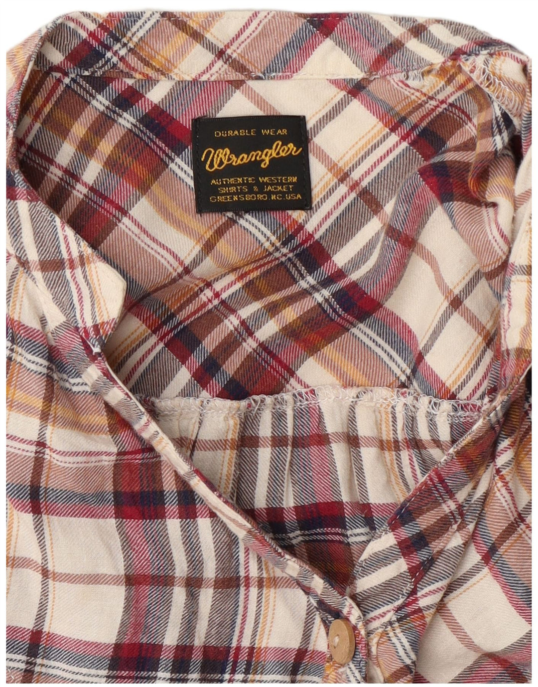 Wrangler Dame Flanell Shirt Dress UK 14 Medium Flerfarvet Plaid