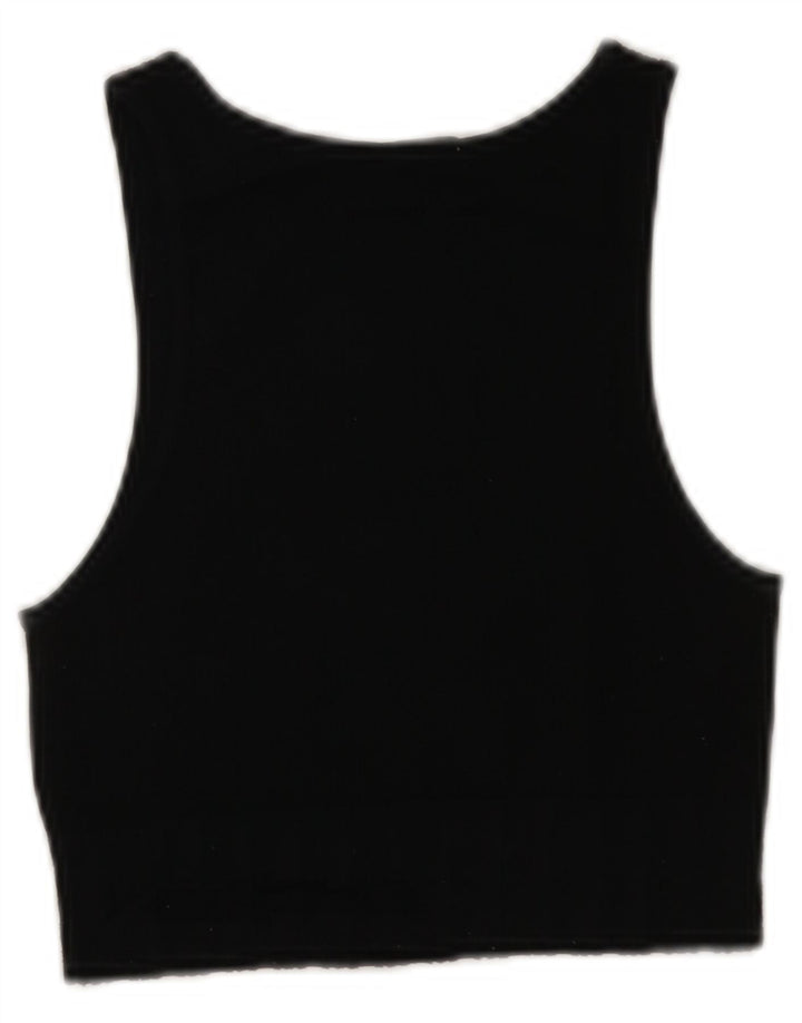 ZARA Womens Crop Vest Top UK 4 XS Sort