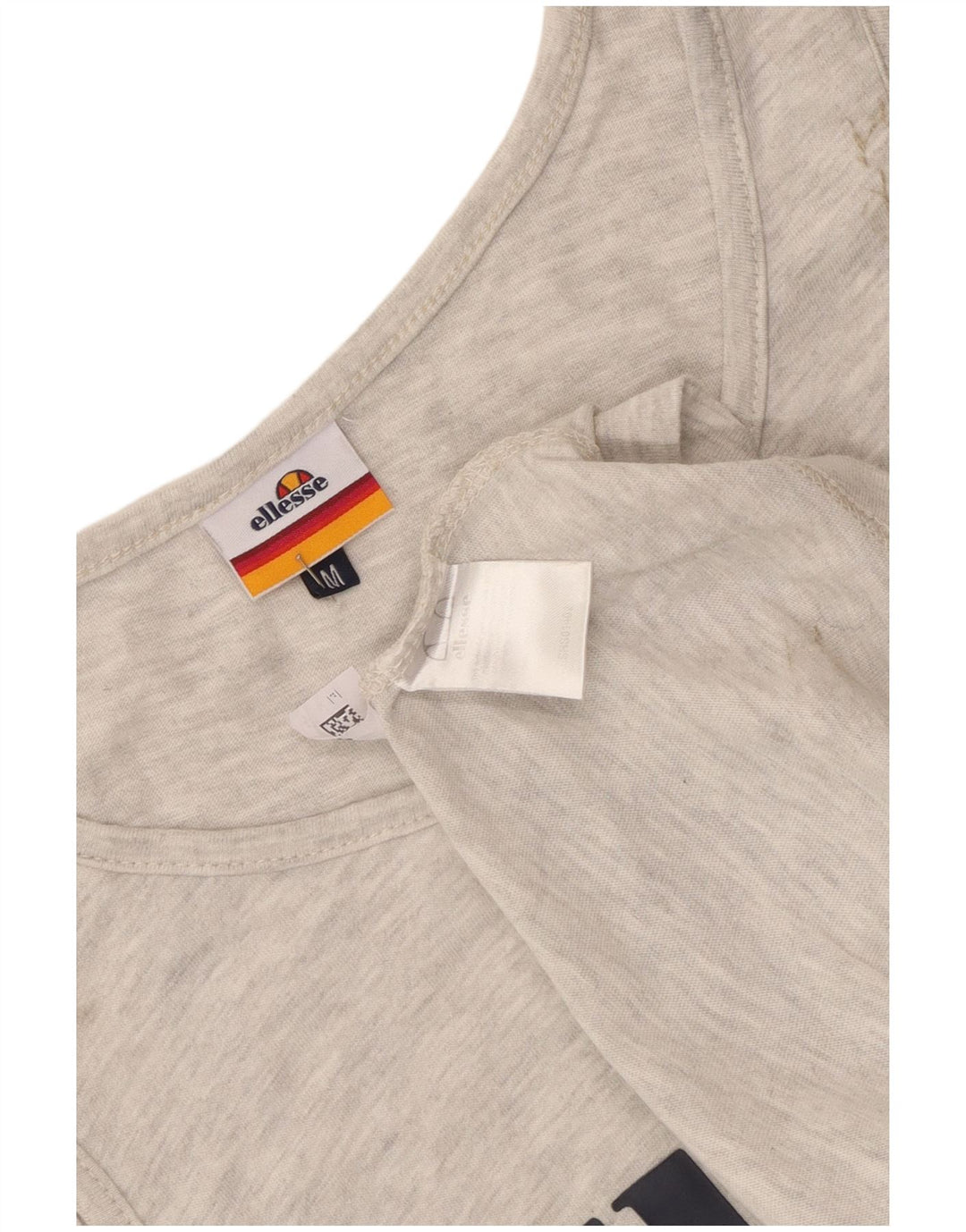 Ellesse Herre Grafisk Vest Top Medium Grey Flecked Bomuld