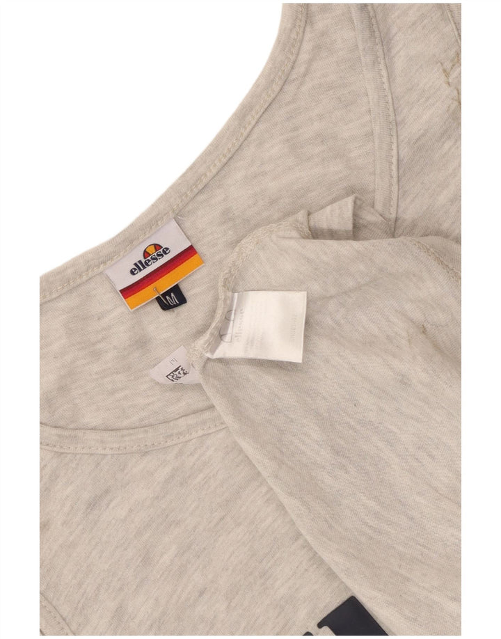 Ellesse Herre Grafisk Vest Top Medium Grey Flecked Bomuld