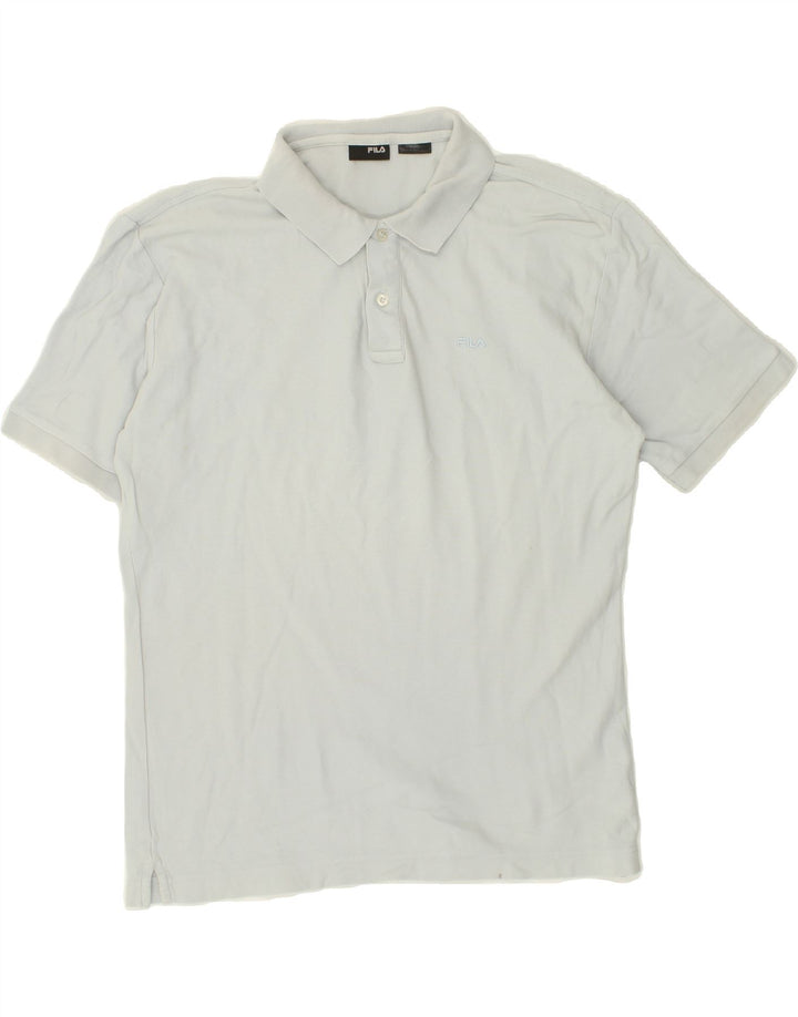FILA Mens Polo Shirt Large Blue Cotton Vintage Fila and Second-Hand Fila from Messina Hembry 