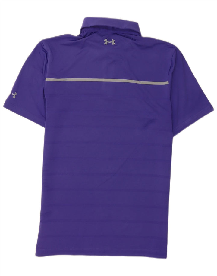 Under Armour herre poloshirt Lille lilla stribet polyester