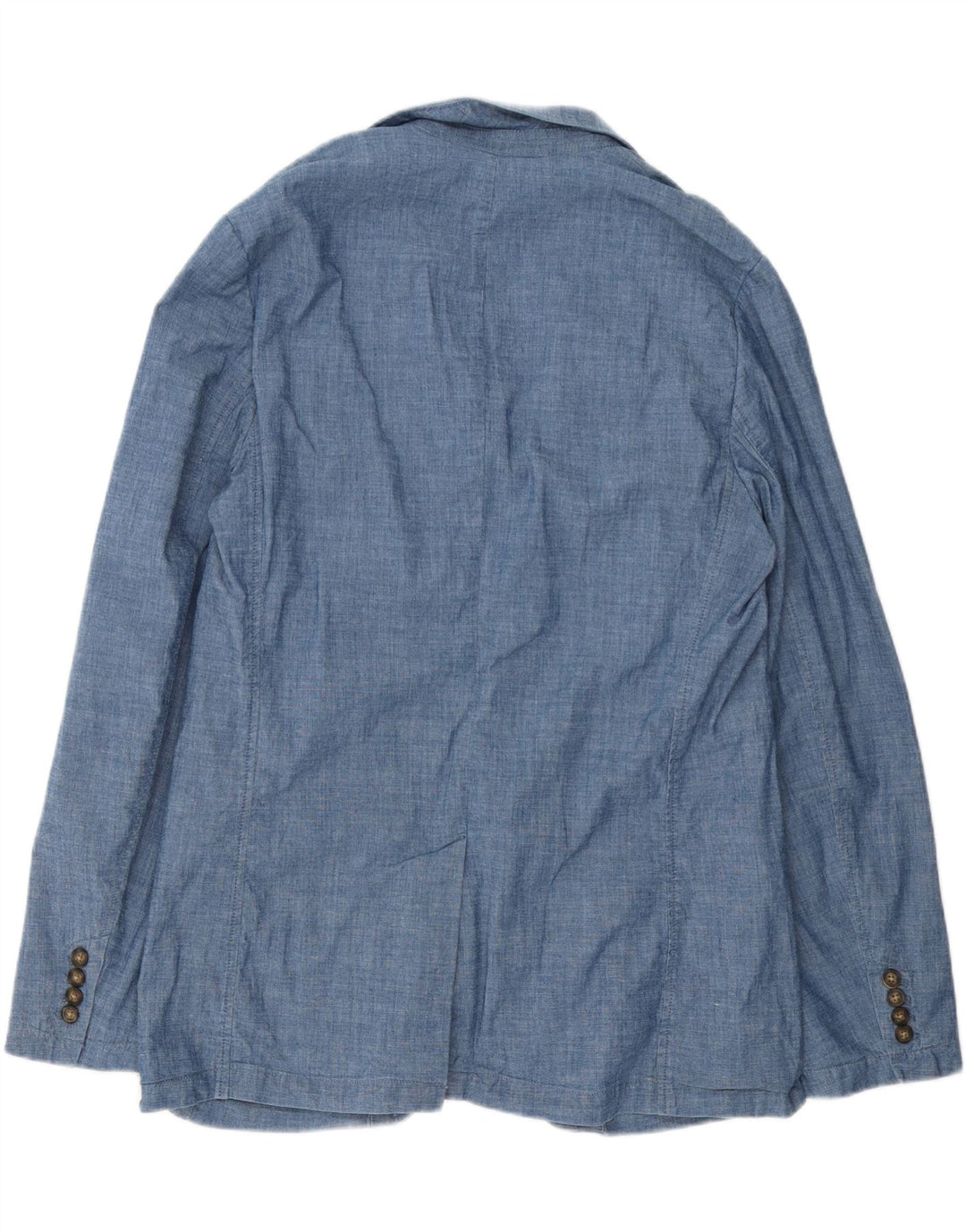 Gap Herre 2 Button Blazer Jacket UK 40 Large Blue Cotton