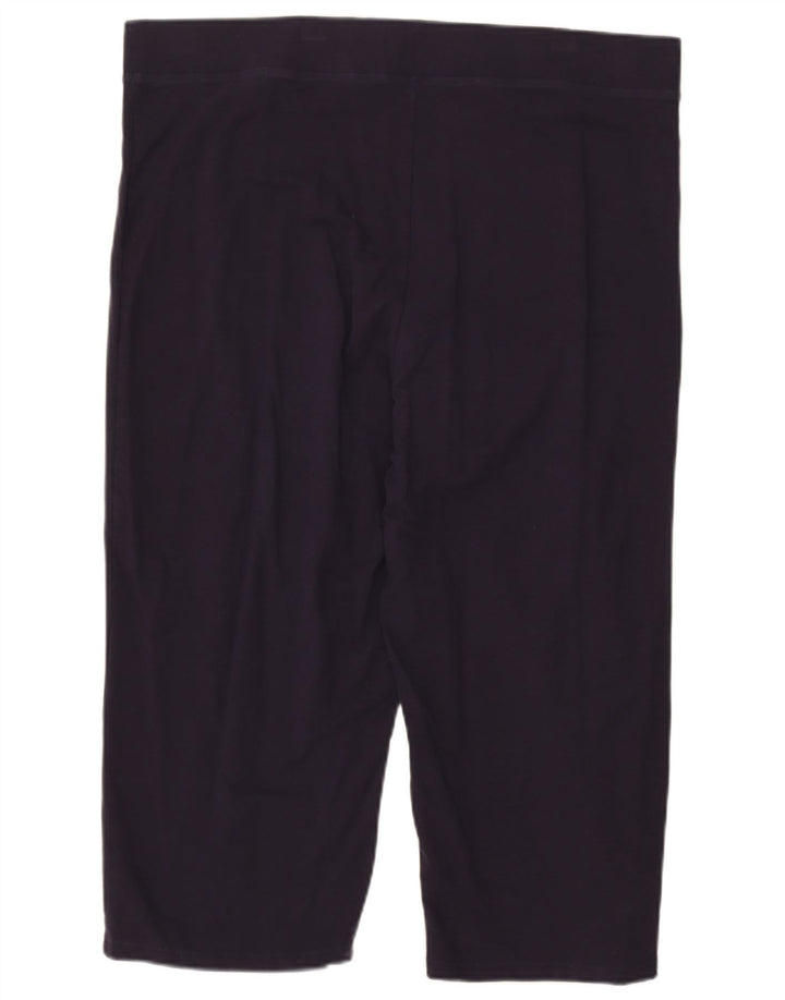 MARKS & SPENCER Womens Capri Tracksuit Trousers UK 20 2XL  Navy Blue