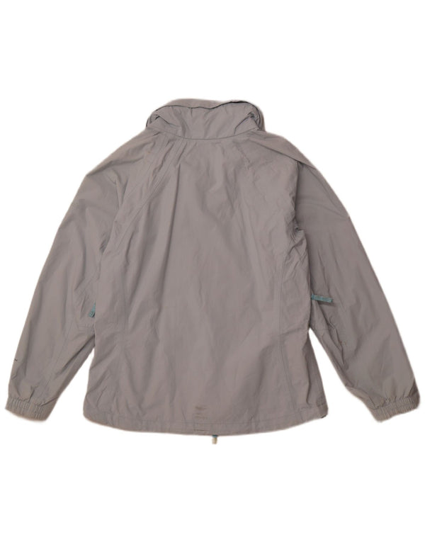 COLUMBIA Vindjakke med hætte til kvinder UK 14 Medium Blue Nylon Sports