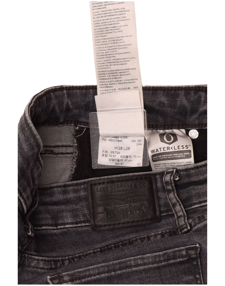 Levi's Dame 721 Skinny Jeans W28 L28 Grå Lyocell