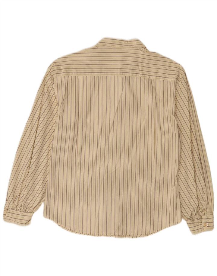 Sportmax Dameskjorte UK 12 Medium Beige Stribet