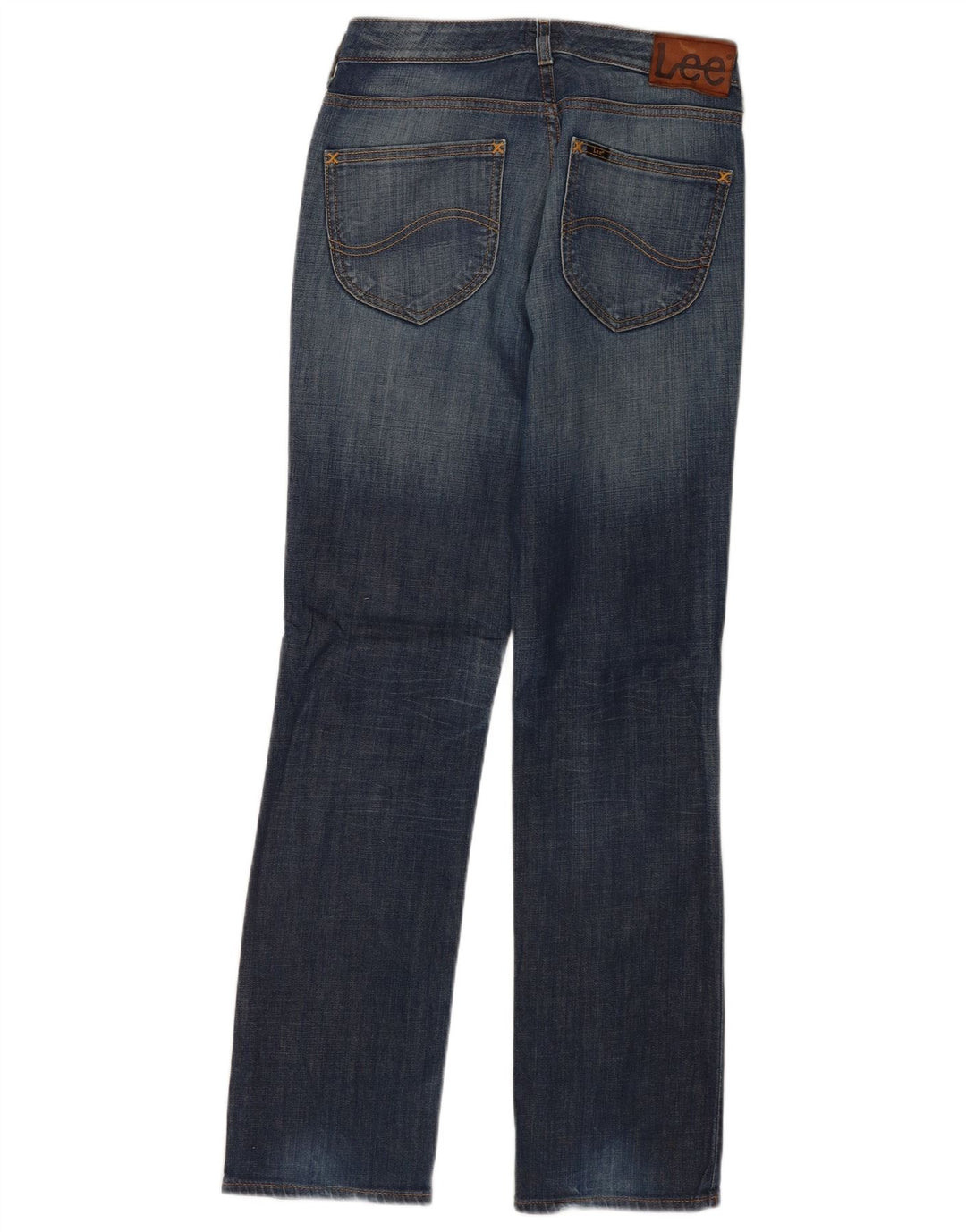 Lee Herre Marion Straight Jeans W30 L31 Blå Bomuld