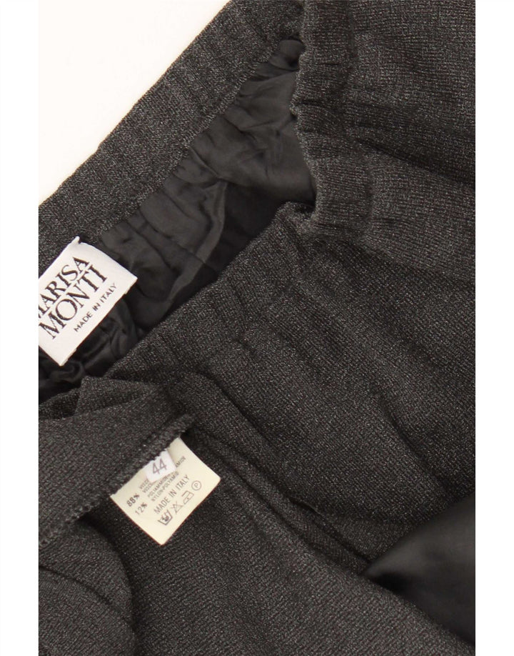 Marisa Monti Dame Midi Nederdel IT 44 Medium W32 Grå Viscose