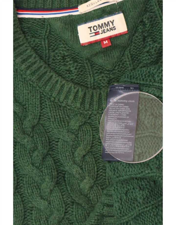 Tommy Hilfiger Herre Regular Fit Crew Neck Jumper Sweater Medium Green