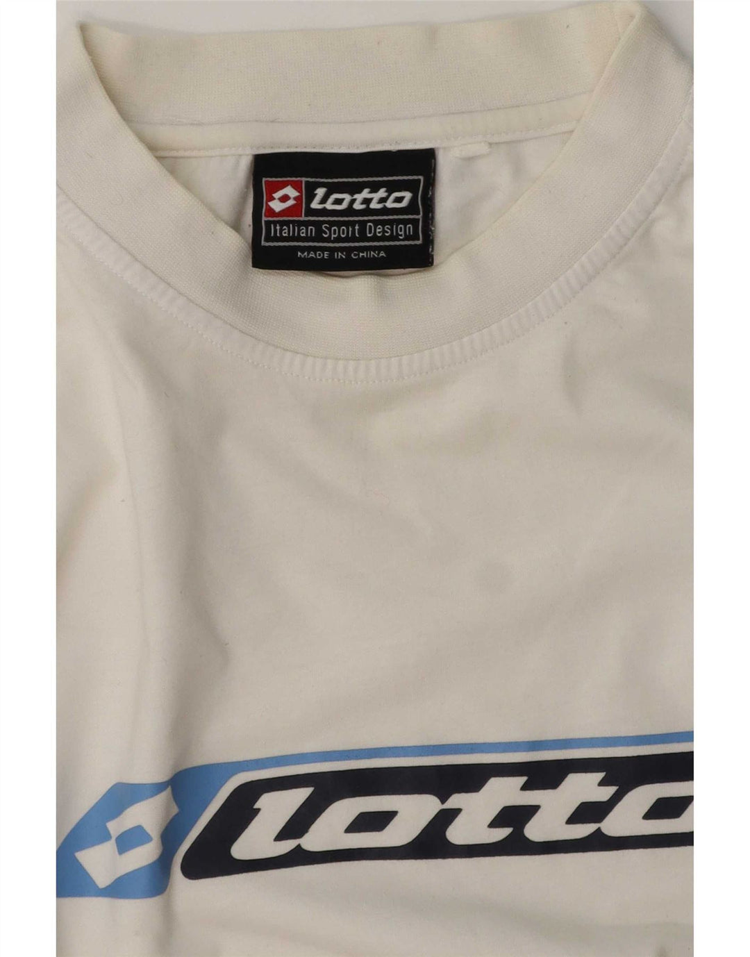 Lotto Herre Grafisk T-Shirt Top Medium Hvid