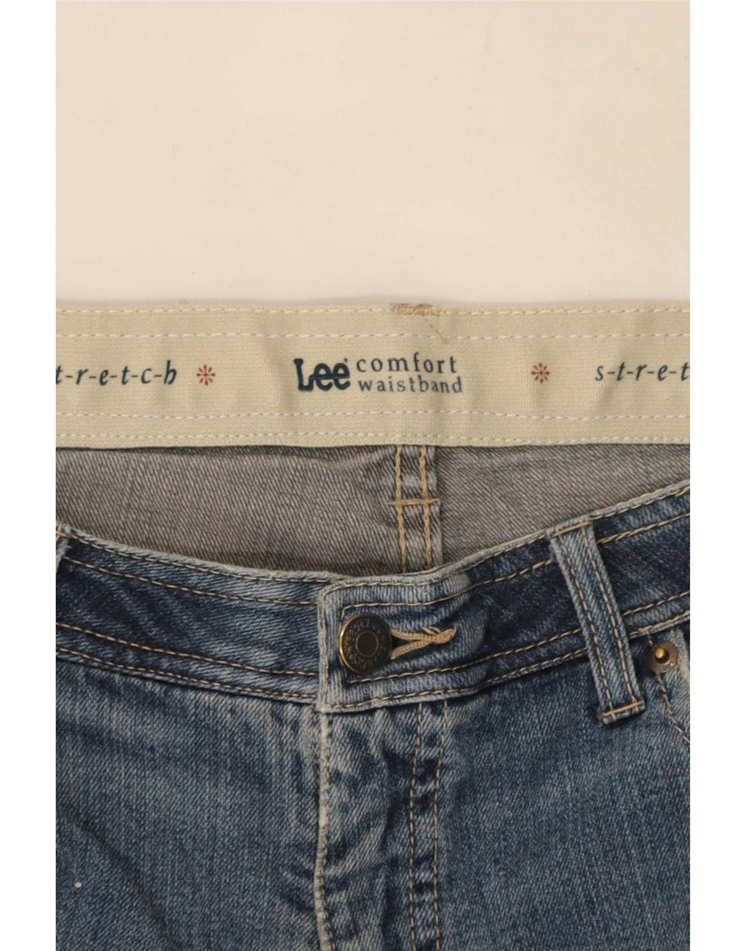 Lee Dame Stretch Straight Jeans W32 L30 Blå