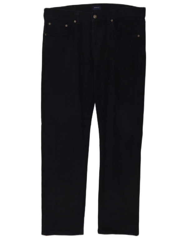 Gant Herre Regular Fit Straight Jeans W36 L32 Marineblå Bomuld
