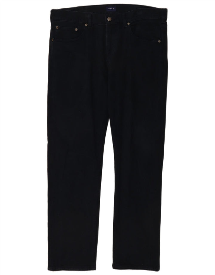 Gant Herre Regular Fit Straight Jeans W36 L32 Marineblå Bomuld