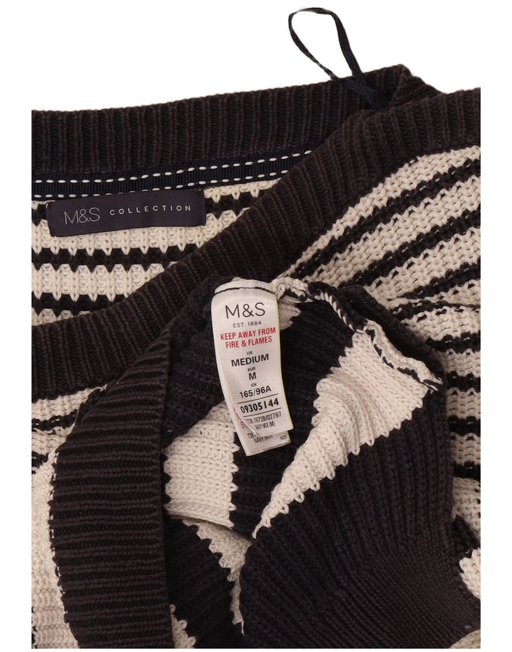 Marks & Spencer Dame Boat Neck Jumper Sweater UK 14 Medium Navy Blue