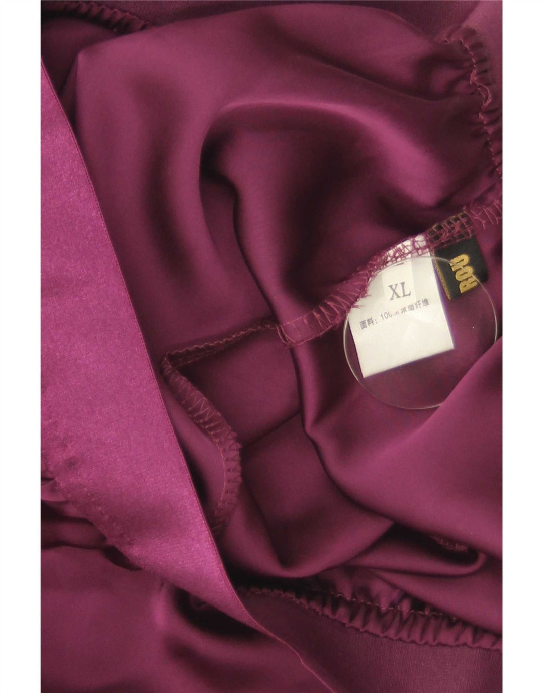 Vintage kvinders 2-knaps nederdelsæt XL W28 lilla polyester
