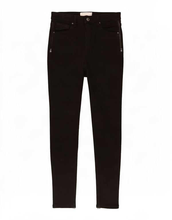 Topshop Dame Jamie Skinny Jeans W28 L30 Sort Elastan
