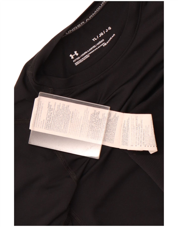 Under Armour Boys Heat Gear Top Langærmet 11-12 År Stor Sort