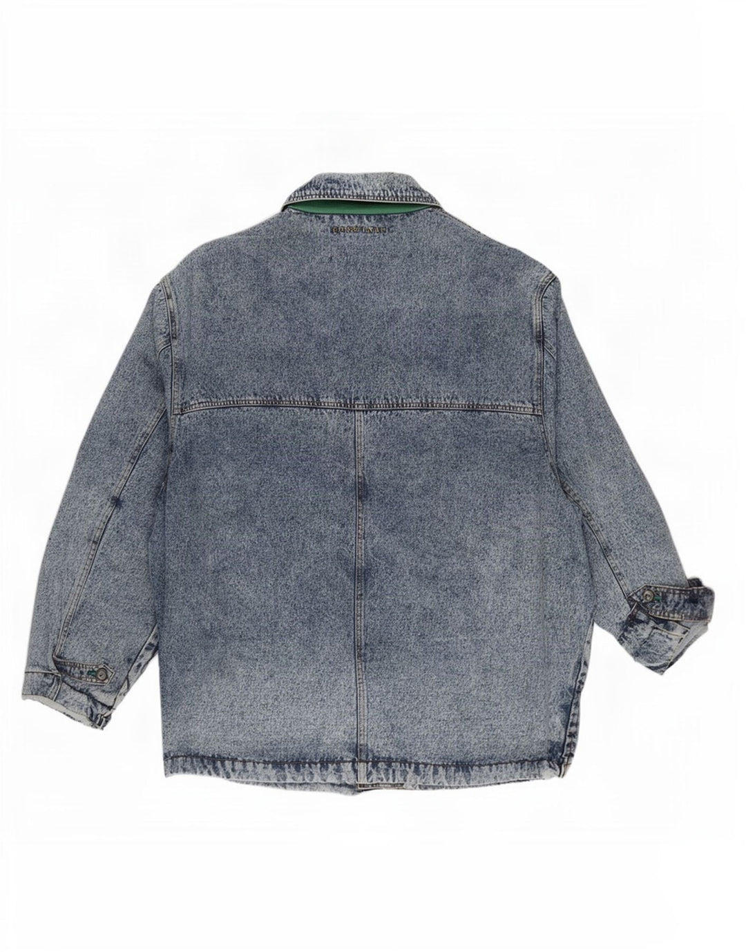 Vintage Herre Denim Coat IT 60/62 5XL Blå Bomuld